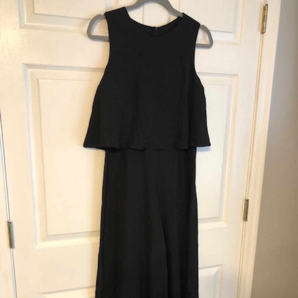 Black Wide-Leg Jumpsuit, NWOT Size XL